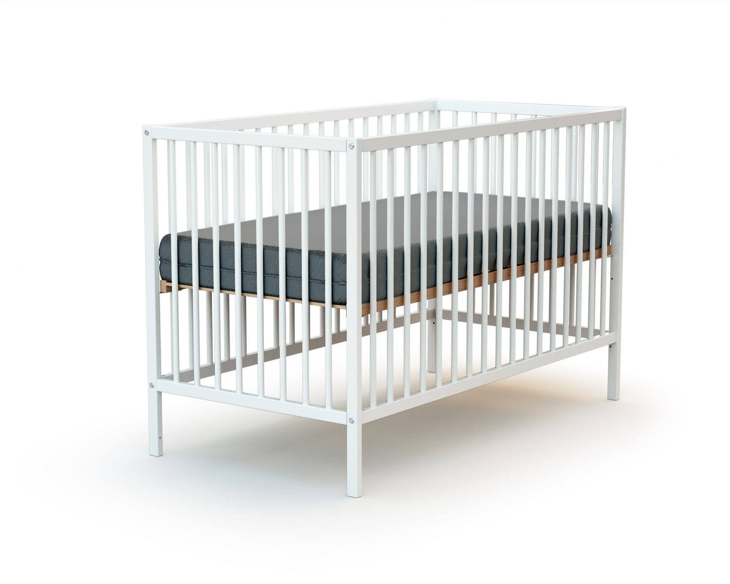 WEBABY Lit bébé 60 x 120 cm (matelas inclus)