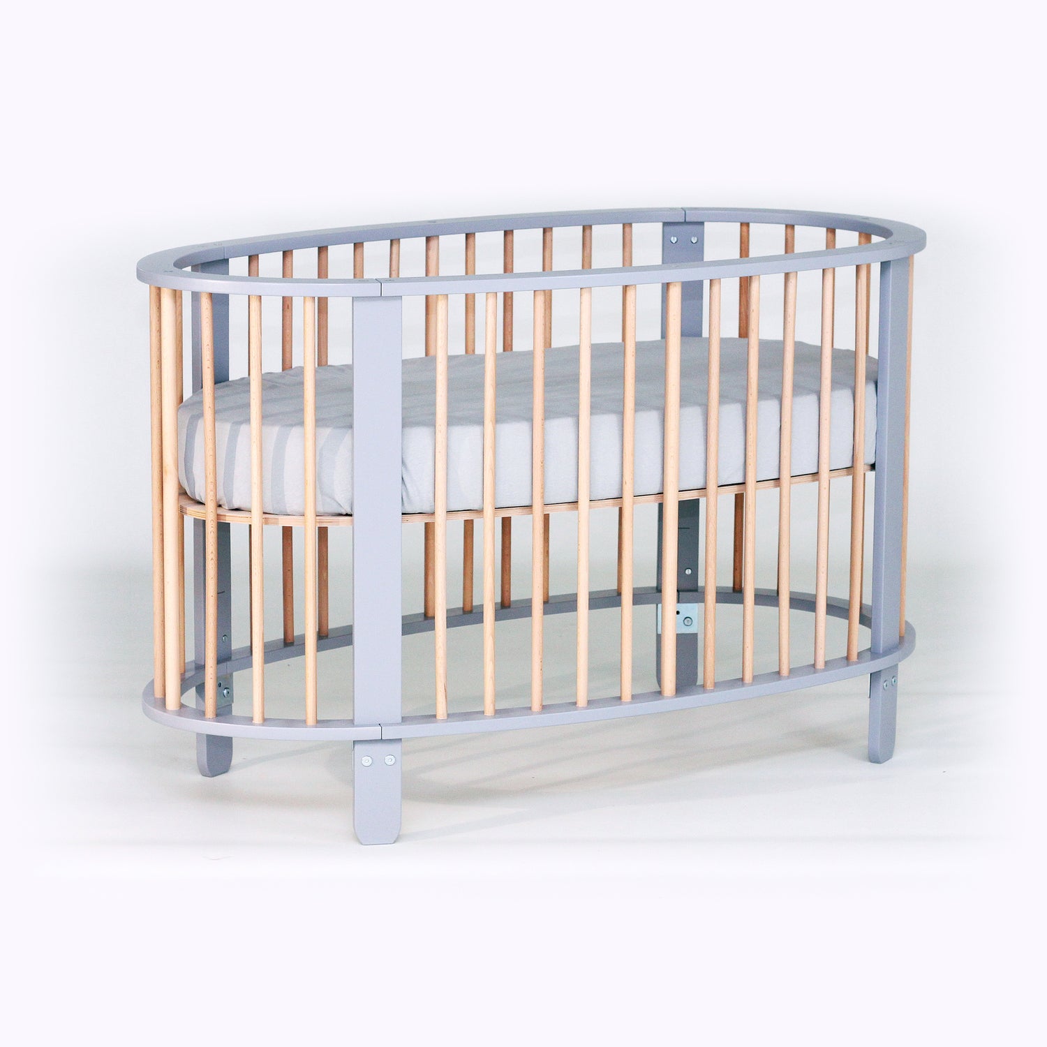 COCON Lit bébé en bois massif 60x120cm (matelas inclus)