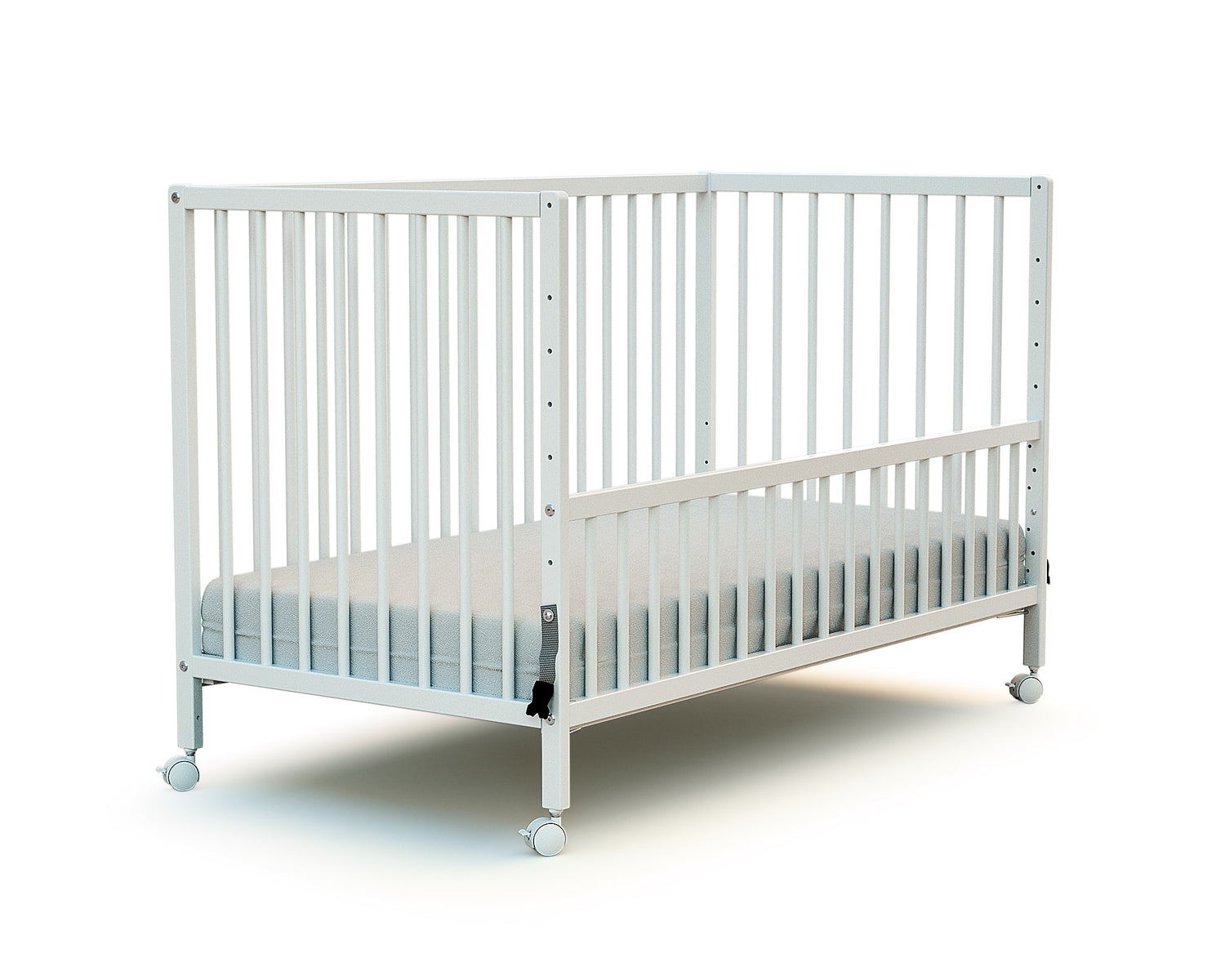 WEBABY -  Lit bébé cododo en bois Blanc 60 x 120 cm