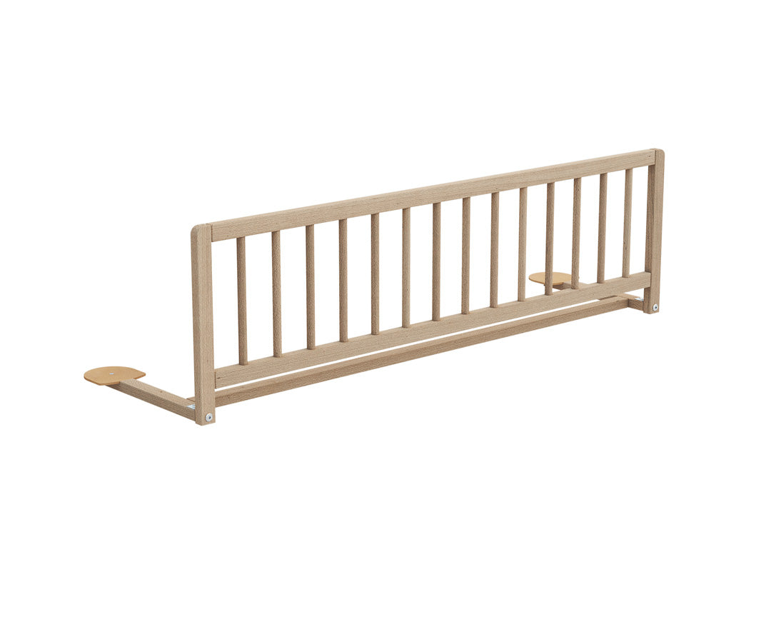 AT4 -  Barrière de lit enfant en bois ESSENTIEL Hêtre Brut 117 cm