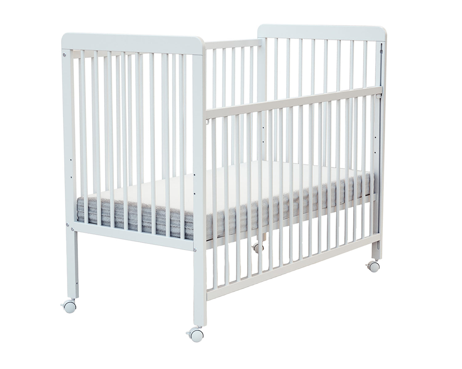 ESSENTIEL Lit bébé coulissant en bois 60x120 cm (matelas inclus)