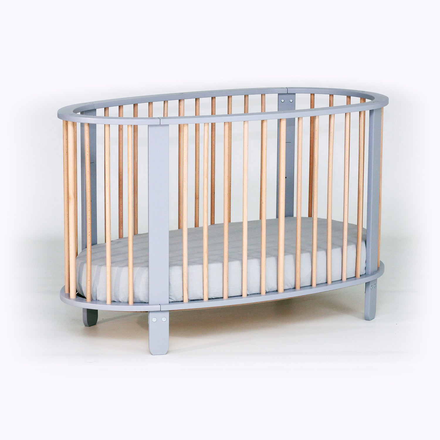 COCON Lit bébé en bois massif 60x120cm (matelas inclus)