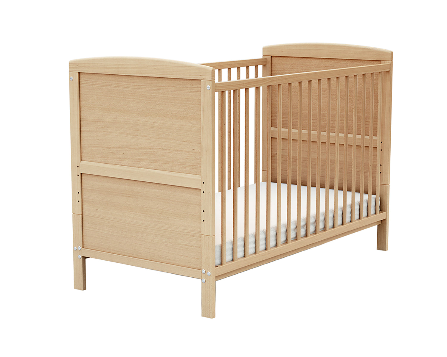 ESSENTIEL Lit bébé évolutif en bois 60x 120 cm (matelas inclus)